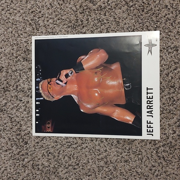 WCW Jeff Jarrett Sign Autograph Photo - Picture 1 of 6